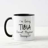 Gezondheid Puns TIBIA Fysiotherapeut Dokter Koffie Mok (Links)