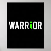 Gezondheid Semi Colon Warrior Design Gift voor ond Poster (Voorkant)