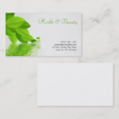 gezondheid , spa en schoonheidsvisitekaartje visitekaartje (Voorkant / Achterkant)