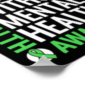 Gezondheid Strijd Het Stigma Geestelijke Gezondhei Poster (Hoek)