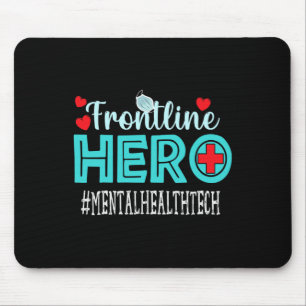 Gezondheid Tech Frontline Hero Workers Vrouwen Muismat