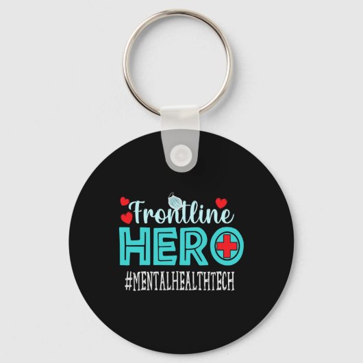 Gezondheid Tech Frontline Hero Workers Vrouwen Sleutelhanger (Voorkant)