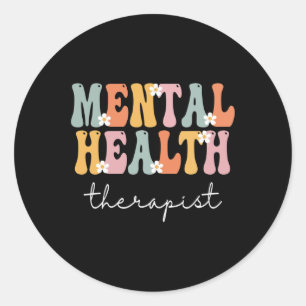Gezondheid Therapeut Week Groovy Waardering Dag Vr Ronde Sticker