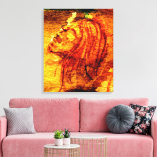 Gezondheid van de Geest Verdriet Waterverfschilder Canvas Afdruk