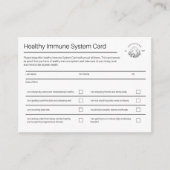 Gezondheid van het immuunsysteem | Verpakking van  Visitekaartje (Voorkant)