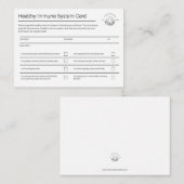 Gezondheid van het immuunsysteem | Verpakking van Visitekaartje (Voorkant / Achterkant)