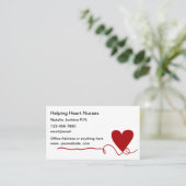 Gezondheid van het medisch zure hartsymbool visitekaartje (Staand voorkant)