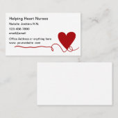 Gezondheid van het medisch zure hartsymbool visitekaartje (Voorkant / Achterkant)