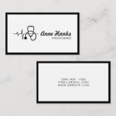 Gezondheid van particuliere zorgverleners visitekaartje (Voorkant / Achterkant)