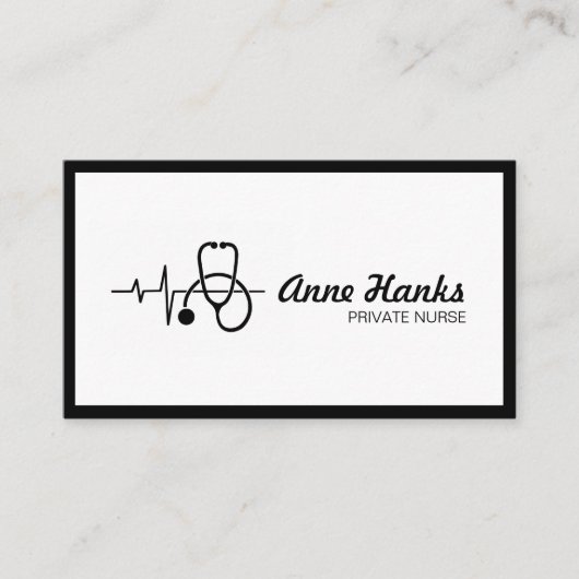 Gezondheid van particuliere zorgverleners visitekaartje (Voorkant)