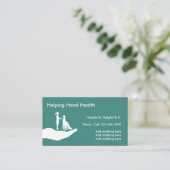 Gezondheid van verpleegsters thuis visitekaartje (Staand voorkant)