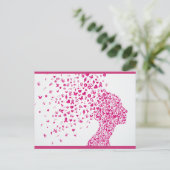 Gezondheid van vrouwen briefkaart (Staand voorkant)