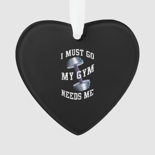 Gezondheid van werkenden en negers - Mijn gym heef Ornament (voorkant)