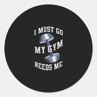 Gezondheid van werkenden en negers - Mijn gym heef Ronde Sticker
