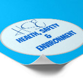 Gezondheid Veiligheid Milieu Minimalistisch Ontwer Poster (Hoek)