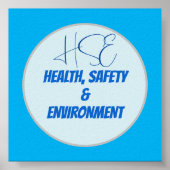 Gezondheid Veiligheid Milieu Minimalistisch Ontwer Poster (Voorkant)