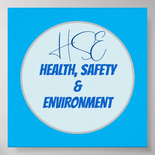 Gezondheid Veiligheid Milieu Minimalistisch Ontwer Poster (Voorkant)