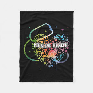 Gezondheid Verpleegster Watercol Love Heart Scrub  Fleece Deken