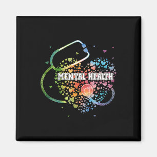 Gezondheid Verpleegster Watercol Love Heart Scrub Magneet