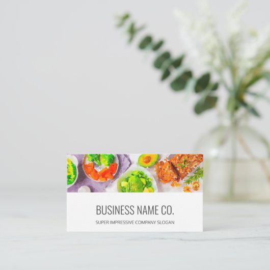 Gezondheid/Visitekaartjes van levensmiddelen / BG- Visitekaartje (Staand voorkant)