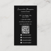 Gezondheid Wellness Blogger Content Creator Volled Visitekaartje (Achterkant)