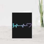 Gezondheid Ziekte Hartslag Zelfmoord Preventie Kaart (Voorkant)