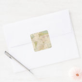 Gezondheid, ziekte vierkante sticker (Envelop)