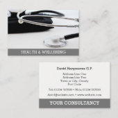 Gezondheids- en medische oproepkaart. visitekaartje (Voorkant / Achterkant)