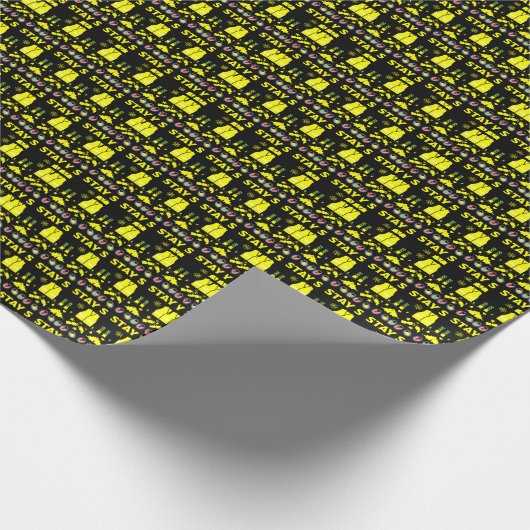 Gezondheids- en veiligheidsuitzendingen cadeaupapier (Hoek)