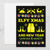 Gezondheids- en veiligheidsuitzendingen feestdagenkaart (Voorkant / Achterkant)