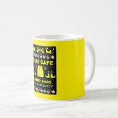 Gezondheids- en veiligheidsuitzendingen koffiemok (Voorkant rechts)