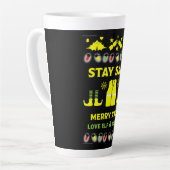 Gezondheids- en veiligheidsuitzendingen latte mok (Linkerhoek)