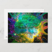 Gezondheids- en Vitaliteitsboom van het leven Briefkaart (Voorkant / Achterkant)