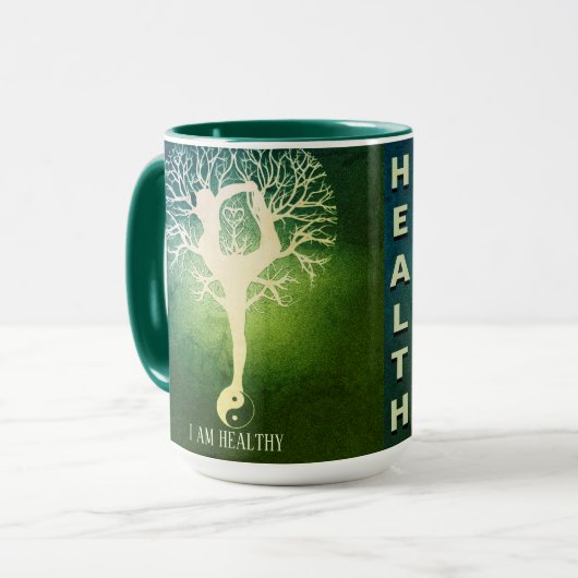 Gezondheids- en Vitaliteitsboom van het leven Mok (Voorkant links)