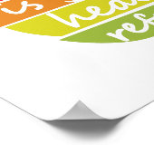 Gezondheidsaanduiding in gedecoreerde stijl en app poster (Hoek)