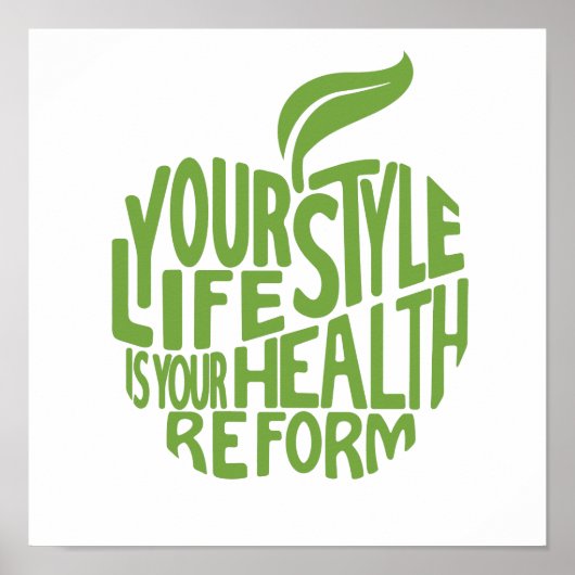 Gezondheidsaanhaling ontwerp. poster (Voorkant)