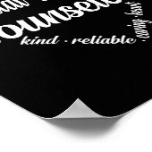 Gezondheidsadviseur Hart Woord Cloud Poster (Hoek)