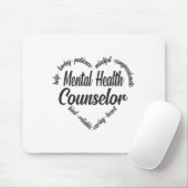 Gezondheidsadviseur Hart Word Cloud 1 Muismat (Met muis)