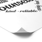 Gezondheidsadviseur Hart Word Cloud 1 Poster (Hoek)
