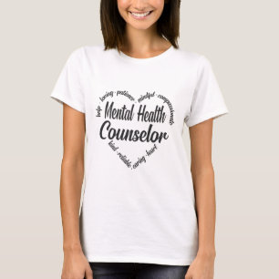 Gezondheidsadviseur Hart Word Cloud 1 T-shirt