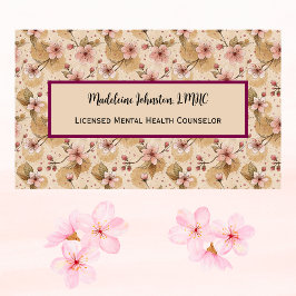 Gezondheidsadviseur Kersenbloesem Sakura Visitekaartje