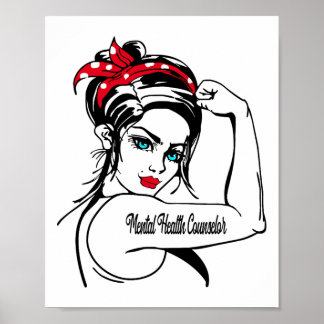 Gezondheidsadviseur Rosie de Riveter omhoog Poster