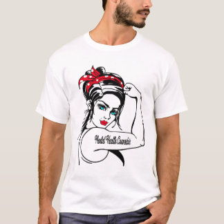 Gezondheidsadviseur Rosie de Riveter omhoog T-shirt