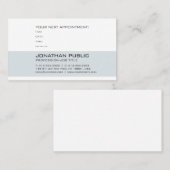 Gezondheidsarts Tentist Benoeming Herinnering Afsprakenkaartje (Voorkant / Achterkant)