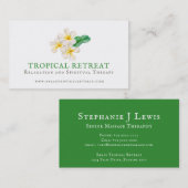 Gezondheidsbedrijf frangipani art visitekaartje (Voorkant / Achterkant)