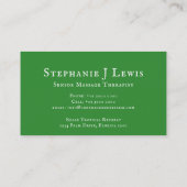 Gezondheidsbedrijf frangipani art visitekaartje (Achterkant)