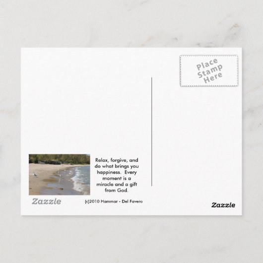 GEZONDHEIDSBEHANDELING VOOR ZIEKTE EN KANKER BRIEFKAART (Achterkant)