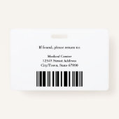 Gezondheidsberoeps Badge (Achterkant)