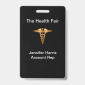 Gezondheidsbeurs Event Badges (Achterkant)