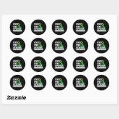 Gezondheidsbewustzijn 1 ronde sticker (Vel)